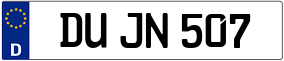 Trailer License Plate